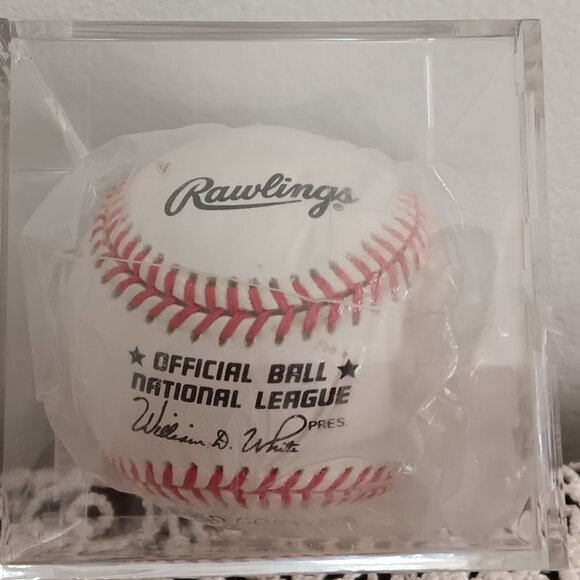 Stan Musial Hall Of Famer St. Louis Cardinal Signed Rawlings Baseball - Picture 3 of 4